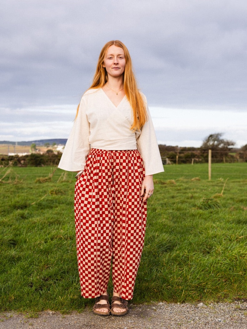 Banjaara Ballon Trousers - Red Checkers